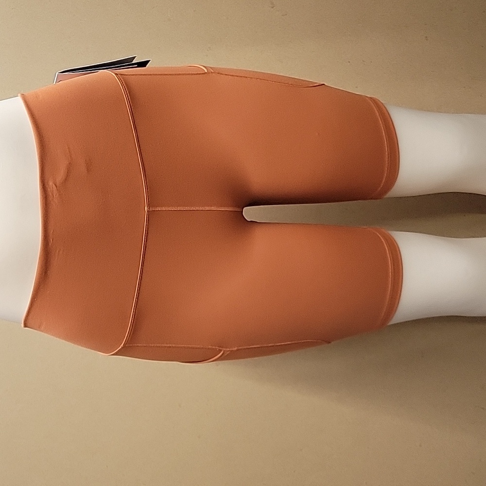 Women's High-Waisted Orange Shorts